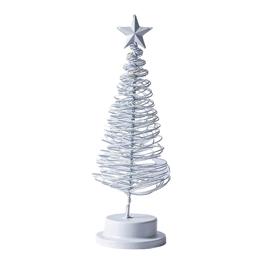 Spiral Christmas Tree Lamp with LED Light for Home Christmas Party