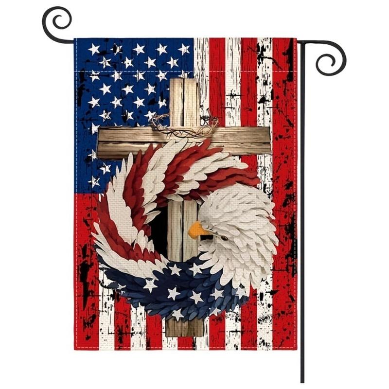 American Garden Flag Independence Memorial Day Yard Flag Outdoor Decorations