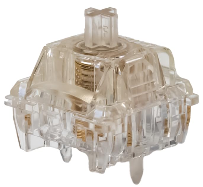 Gateron Jade Max Magnetic for Gaming DIY Switches, Linear, Transparent, 36gf, Keyboards, Lapitori, 35pcs, Pre-lubricated