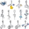 Copper Sport Charms Ball Beads Graduation Pendant Fit Original Bracelet For Women Diy Jewelrylove Gift School