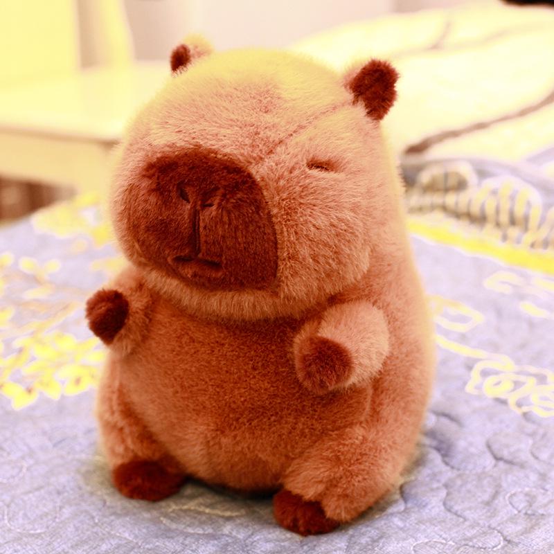 Cross-Border Capybara Plush Toy, Pillow, Keychain & Cute Pendant Gift Set 8 inches