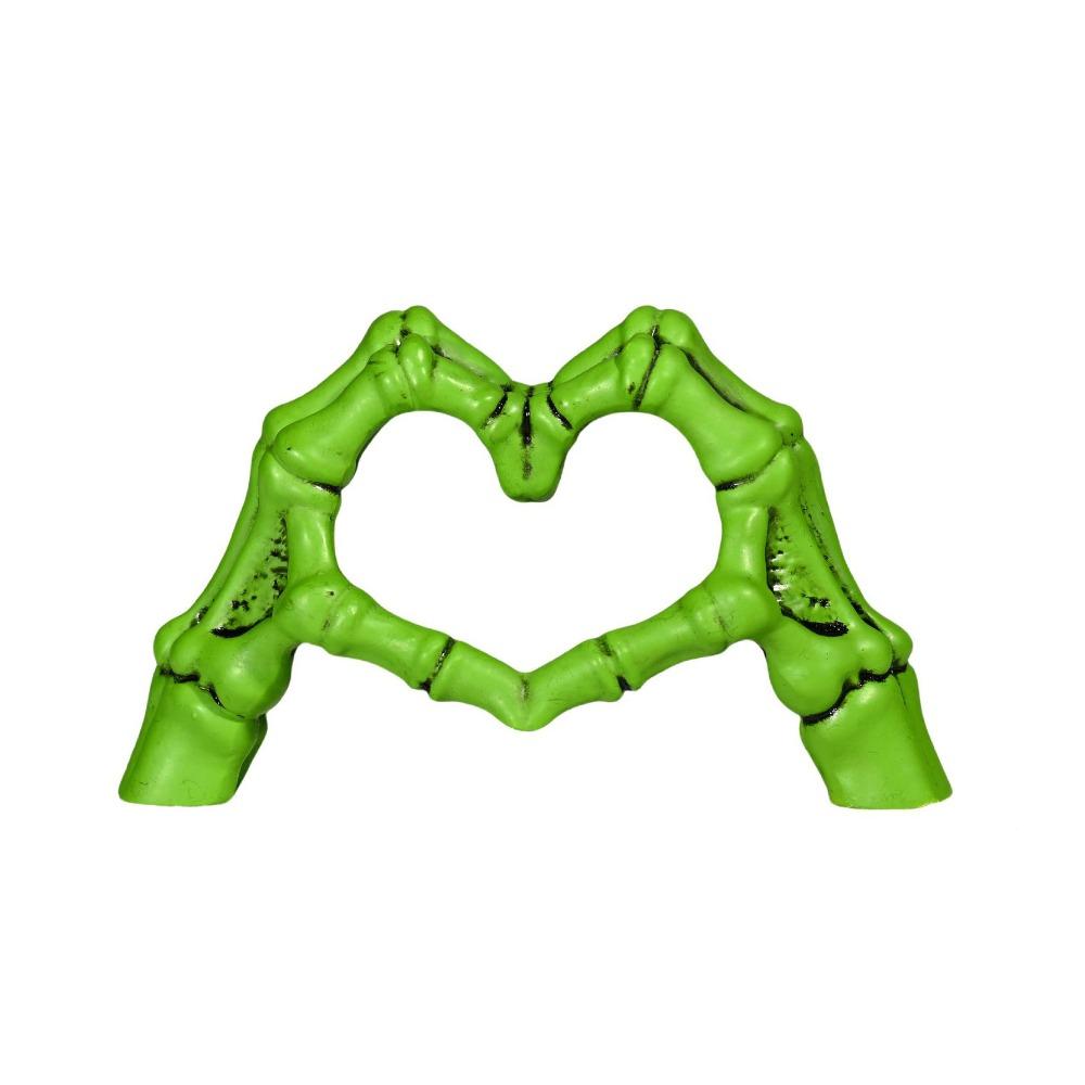 

Halloween Themed Halloween Heart Hands Sculpture Festival Decor зелёный
