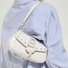 Y2k Rivet Belt Design Pu Shoulder Underarm Bags for Women Solid Color Cool Girls Crossbody Bag Simple Female Phe Handbags