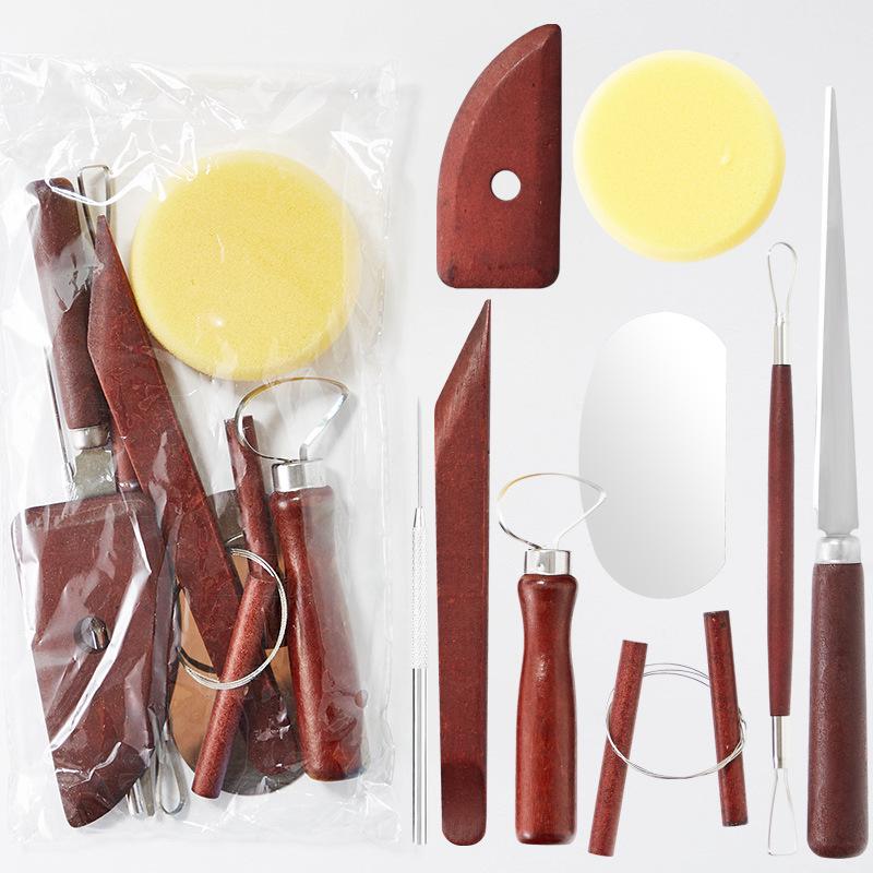 Pottery Clay Tool Kit - 5-Piece Set for Sculpting, Trimming, and Modeling