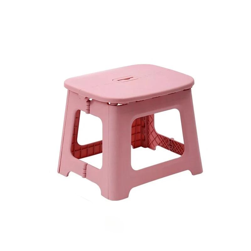 Tragbarer Klapphocker für den Haushalt im japanischen Stil, Kinderhocker aus Kunststoff, für Outdoor-Camping und Angeln