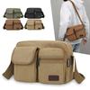 Bolsos de hombro de lona para hombre, bolso cruzado informal de viaje para hombre, bolsos de mensajero de lujo, bolso de mano de alta calidad a la moda