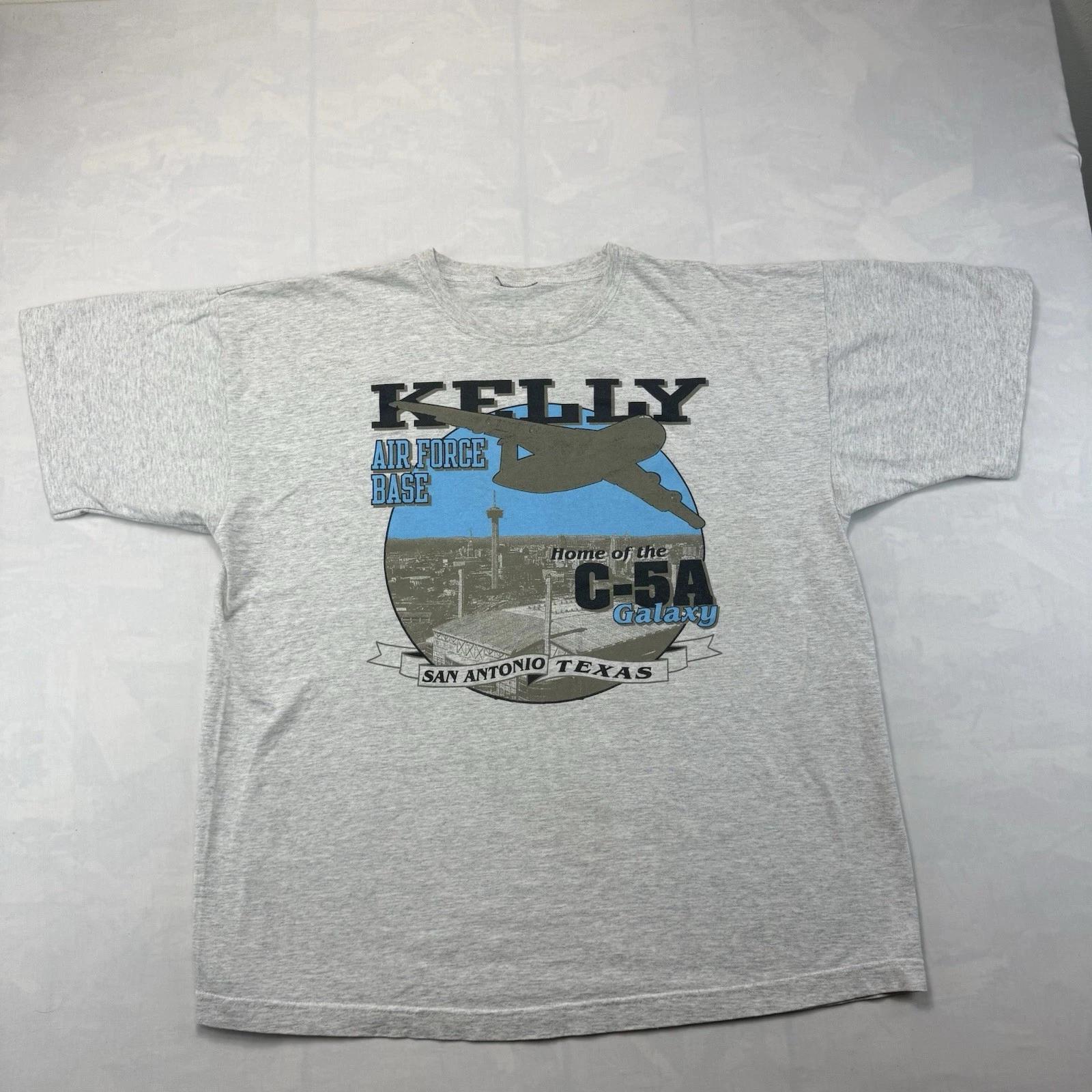 

Vintage Kelly Air Force Base C-5A Galaxy T Shirt XL USAF San Antonio 2XL