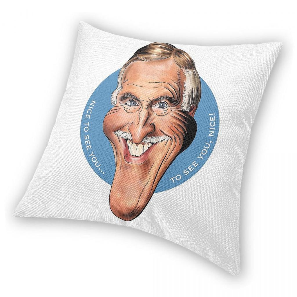 Bruce Forsyth Cartoon Pillowcase Polyester Linen Velvet Printed Zip Decor Pillow Case Bed Cushion Cover
