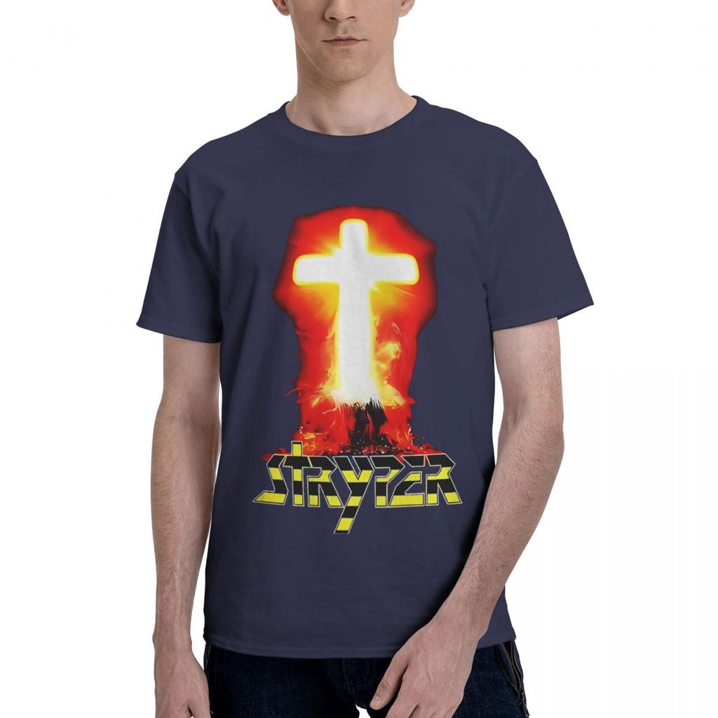 Stryper Logo Christliche Rockband 100% Baumwolle Lässig Atmungsaktiv Bequem Herren Oberteil Herrenbekleidung Marken Lustiges Shirt