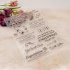 Birthday Celebration Clear Stamp Background Silicone Stamp for Birthday Card Making Scrapbooking Album Journal Planner