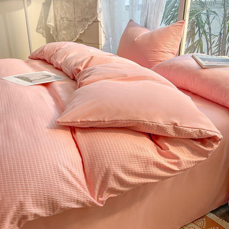 

Новый пододеяльник размера «king-queen» с простым вафельным узором, спальные одеяла с дышащим комфортом, постельное белье Ins Home Four Season 150x200cm