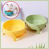 Dog Food Bowl Neck Protector Dog Water Bowl Plastic Cat Bowls Washable Food Container for Dogs Feeding Bowls Feeder Pet Supplies