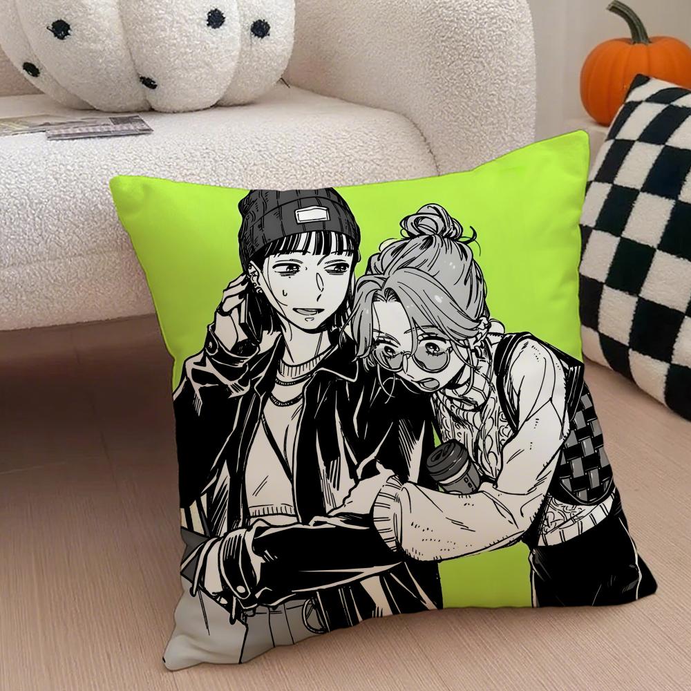 Anime AAya Oosawa Cushion Cover Throw Pillow Cover Hidden Button Durable Polyester Chair Cushion