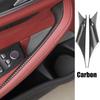 Car-styling For BMW 5 Series G30 G38 2018- Interior Carbon Fiber Texture Door Handle Pull Protective Cover