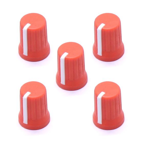 5Pcs Universal EQ Rotary Knob Replacement Wear Resistant Mini Size Simple Installation Equalizer Potentiometer Fader Knobs