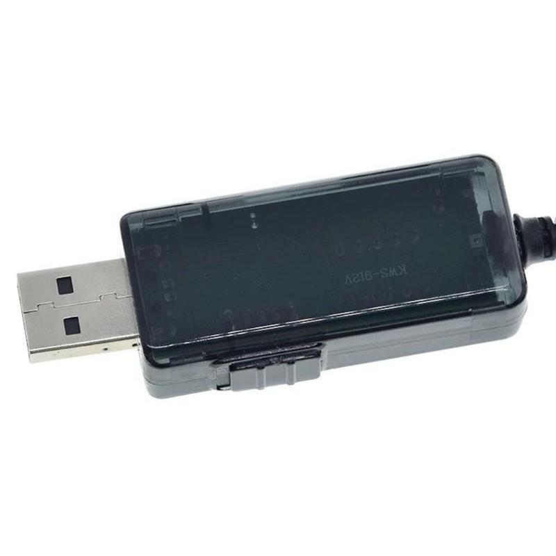 USB To 9V/12V Power Boost Cable With 5.5mm 3.5mm 5.5x2.1mm 3.5x1.35mm Connectors For Electronics