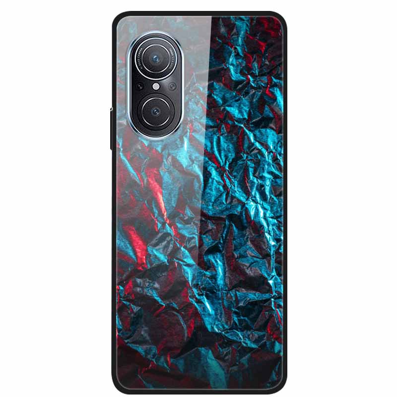 For Huawei Nova 9 10 Case Marble Tempered Glass Cover Hard Back Case For Huawei Nova9 10 SE Capa Nova10 Shockproof Funda Coque