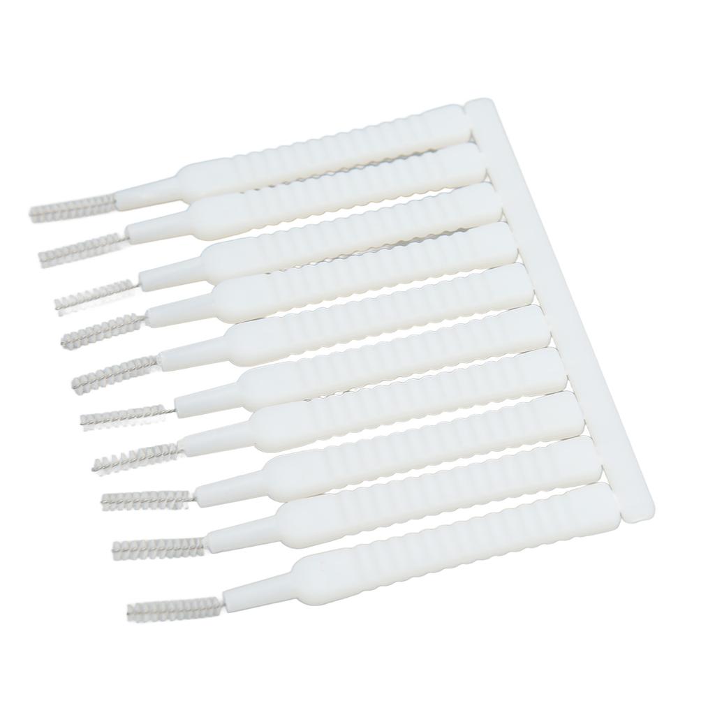 10 Stück Mini Duschkopf Reinigungsbürste Kratzfest Rutschfest Kleine Loch Nylon Reinigungsbürste für Düsenverstopfungen