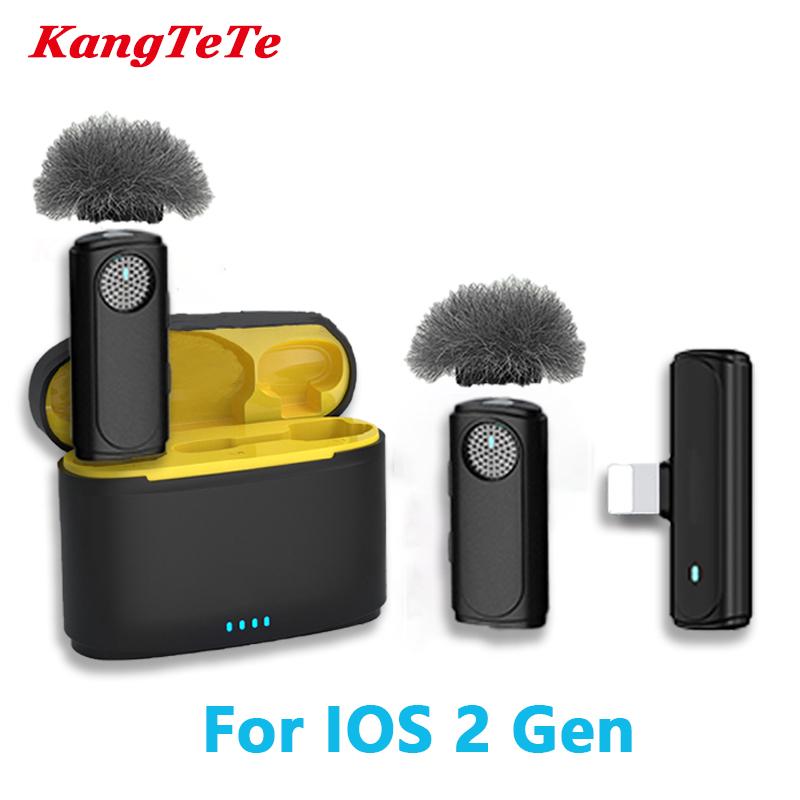 Wireless Lavalier Microphone Portable Noise Canceling Audio Video Recording Live Interview Mic For iPhone 3.5 audio interface TC