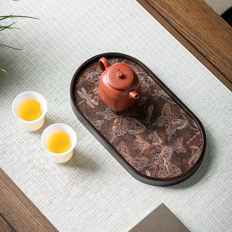 New Chinese Style Retro Wooden Tea Tray