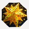 1pc Music Star Umbrella Portable Folding Umbrella Durable Iron Frame, Suitable for All Seasons Home Travel Outdoor Yy260319057