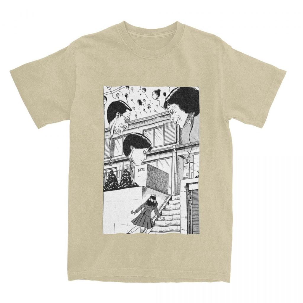 Haikyuu T-Shirt Hanging Balloons 100 Cotton T-Shirts Junji Ito Anime Tee Shirt for Men Summer Y2K Casual Short Sleeve Top Tees