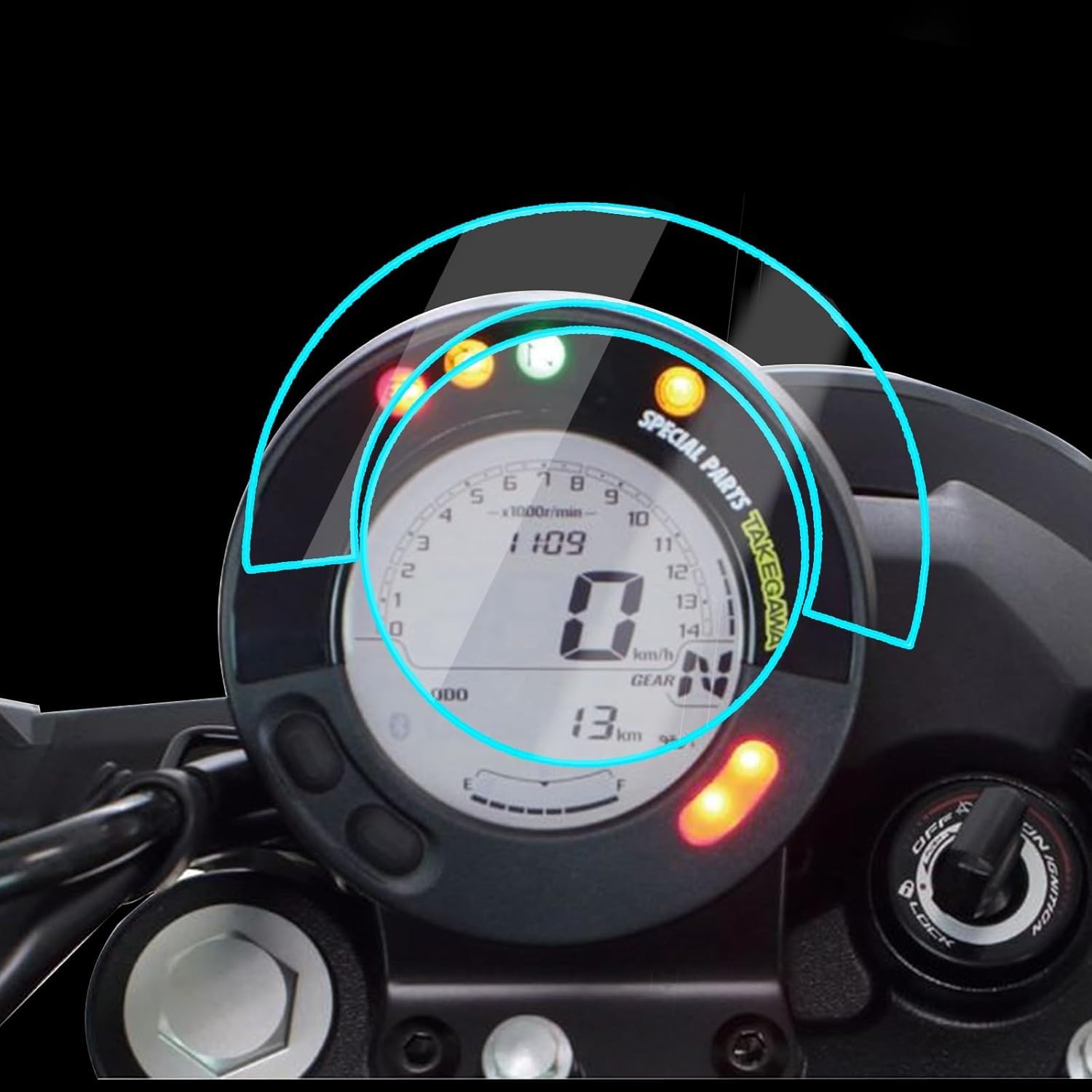 

Плівка для спідометра Motokano для Eliminator 400 Захисний набір з 2 штук 400/SE (24) - фільм,