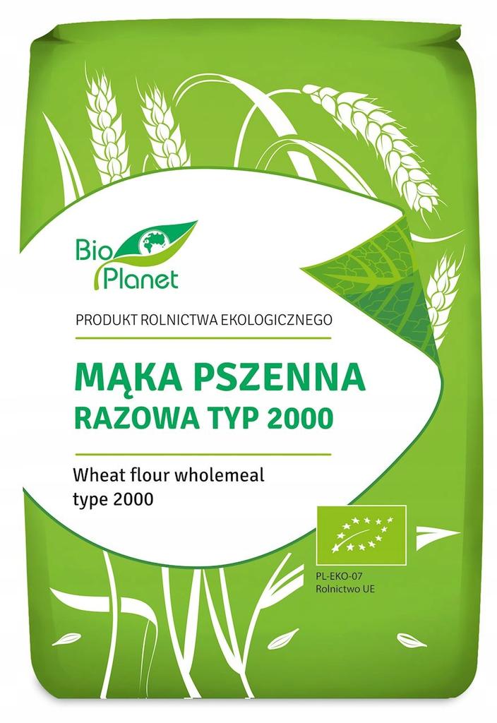 WHOLEMEAL WHEAT FLOUR TYPE 2000 ORGANIC 1 Kg - BIO PLANET