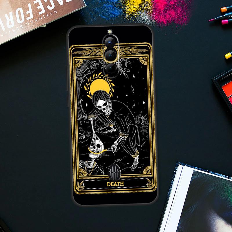 Death Tarot Case For ZTE Nubia Red Magic 9 8 8S Pro Plus RedMagic 6 7 Pro 6S 7S Pro 5S 6R 5G Back Cover