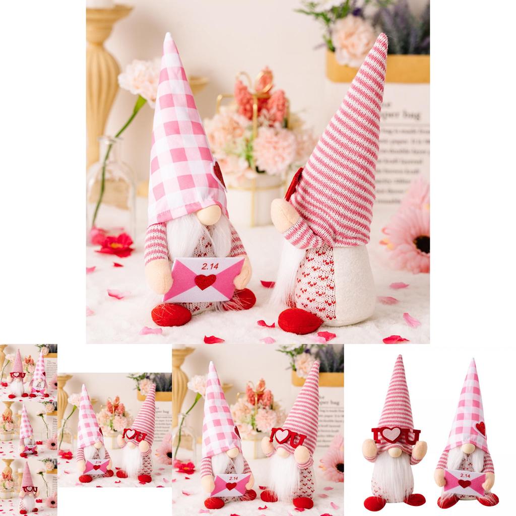 Entzückendes Rosa Valentinstag Wichtelpaar Deko Figuren Perfekt Für Romantische Geschenke