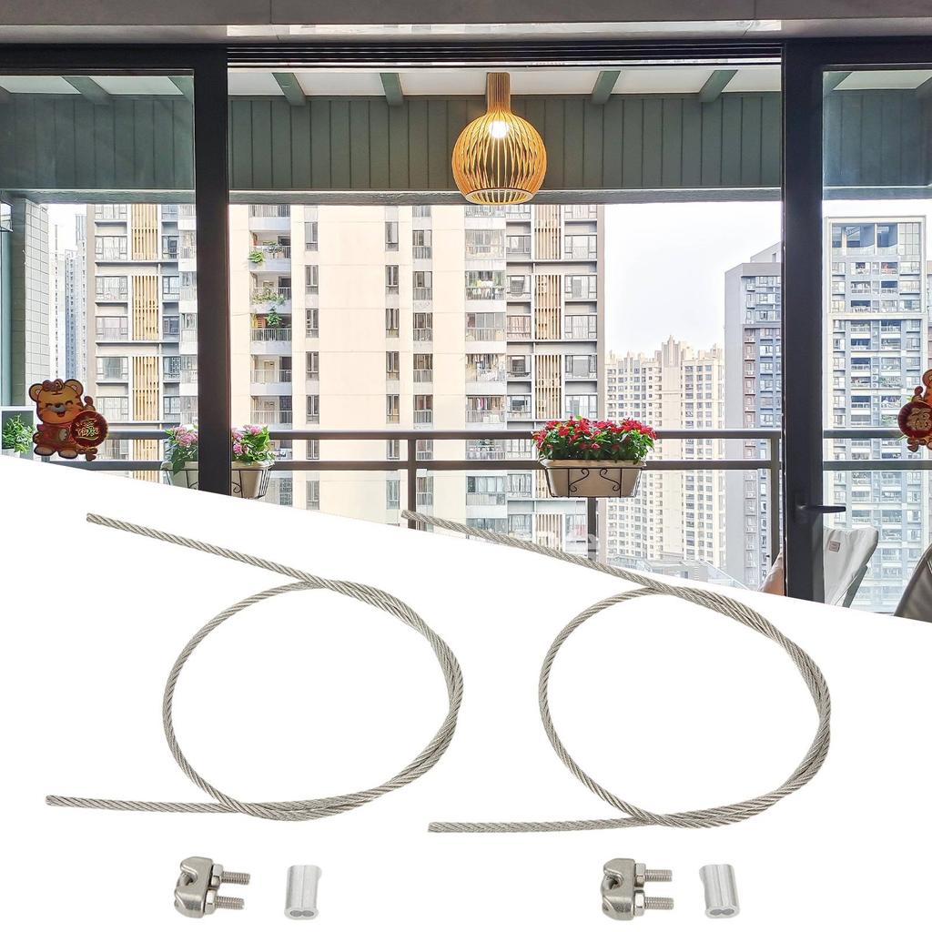 Rope Wire Cordage Length 60cm Stainless Steel Strong Capacity