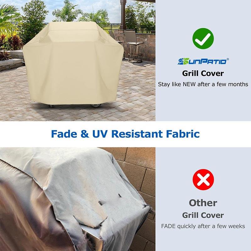 Vodotěsný kryt na gril z 420D oxfordské tkaniny, celoroční protiprachový kryt na venkovní grilovací kamna a nábytek
