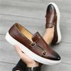 Schwarz Braun Neu Herren Slip-on Mönchsstrap Loafer Freizeit Lederschuhe Mode Designer Männlich Bequeme Sneaker Zapatos Hombre