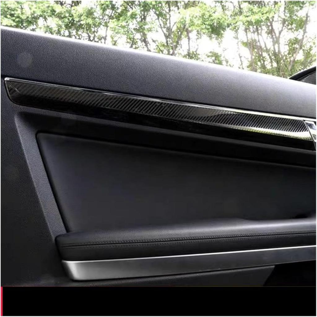 Door Panel Trim Strip Sticker Compatible for Mercedes Benz E Class Coupe W207 C207 W20 E200 E260 E300 E350 2009-2016 Carbon/Silver Car Styling