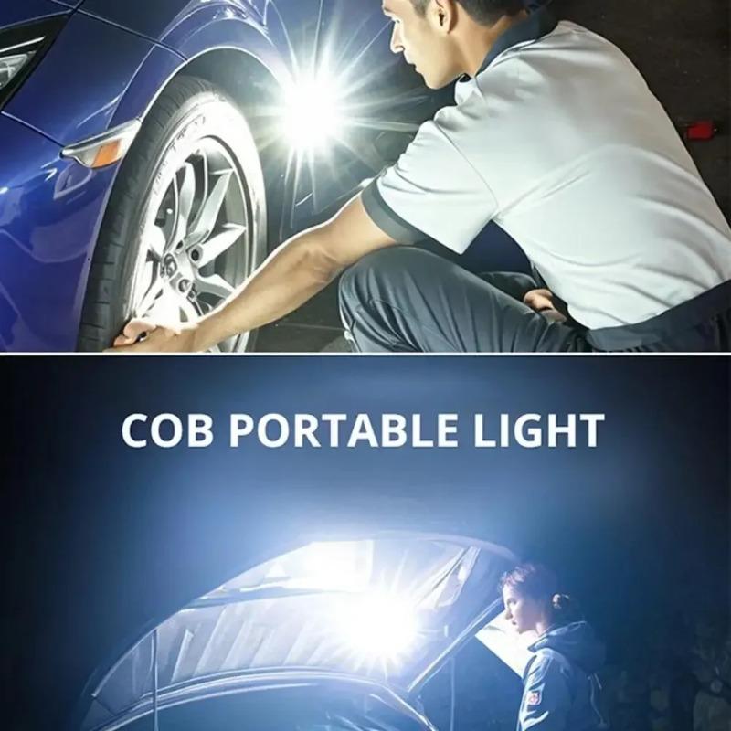 Super Jasna COB Brelok Światło Robocze Ładowane przez USB-C Brelok Latarki Światło ze Skalą Wielofunkcyjne Światło Kieszonkowe