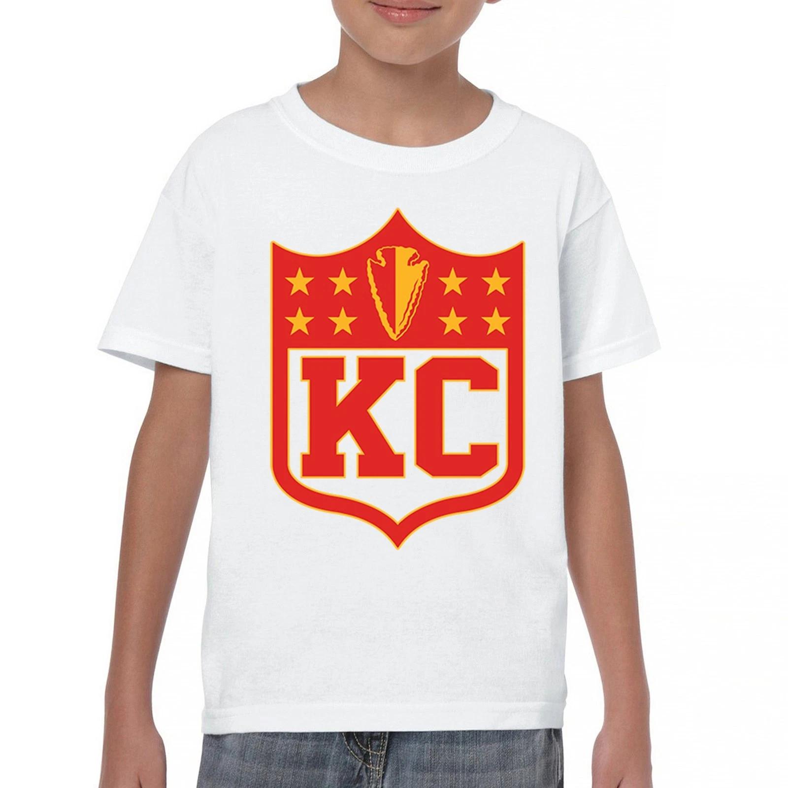 Kansas City Shield Youth kids boys T-Shirt Fantasy League Football Fan Tailgate Kids 110