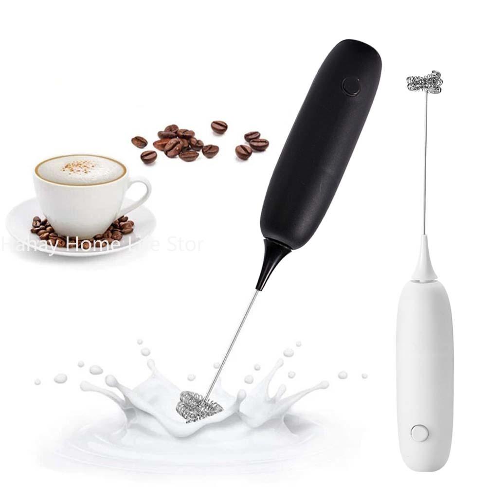 Hand-Milchaufschäumer, Schneebesen, kabelloser Schaummacher, Getränkemixer, Kochzubehör, elektrischer Milchaufschäumer, batteriebetrieben