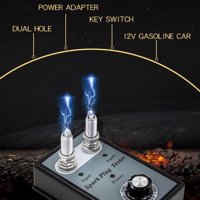 Accurate Tester with European Adapter Easy To Use Misfire Testing Kits Car Spark Plug Test for Detecting Engine Misfires