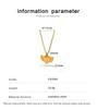 Korean Wing Heart Pendant Necklace, 18K Gold Stainless Steel Clavicle Chain, Trendy Internet Celebrity Style Jewelry