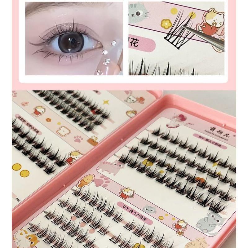 LuxeFlutter - Set: Multipack False Eyelashes Cluster (Various Designs)