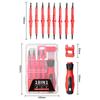 10pcs 18in1 Double-ended Screwdriver Non-Slip Handle Screwdriver Kit Screwdriver Set  Repair Tools