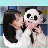 Huggable And Cute Panda Plush Doll Snuggly Stuffed Animal In Pink And Beige Colors