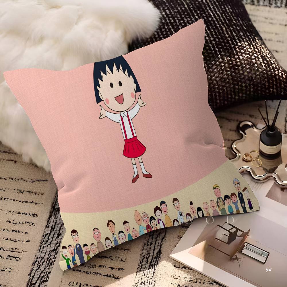 CChibi Maruko Chan Cushion Cover Decorative Pillow Sofa Home Decor case pillow cases