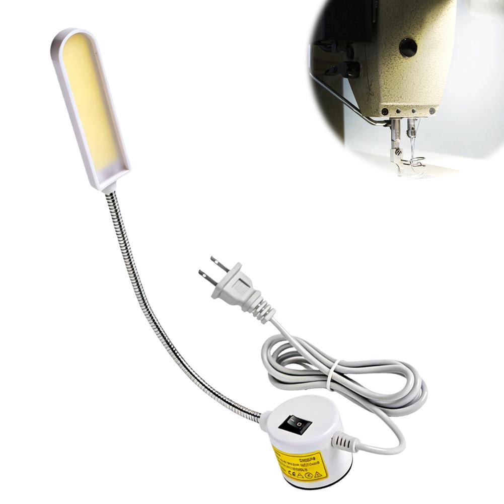 Sewing Machine Light Dimmable LED Work Lamp With 360° Accessories Light Anti-Scratch Base Gooseneck Crafts Bright Eye-Prote T8R0
