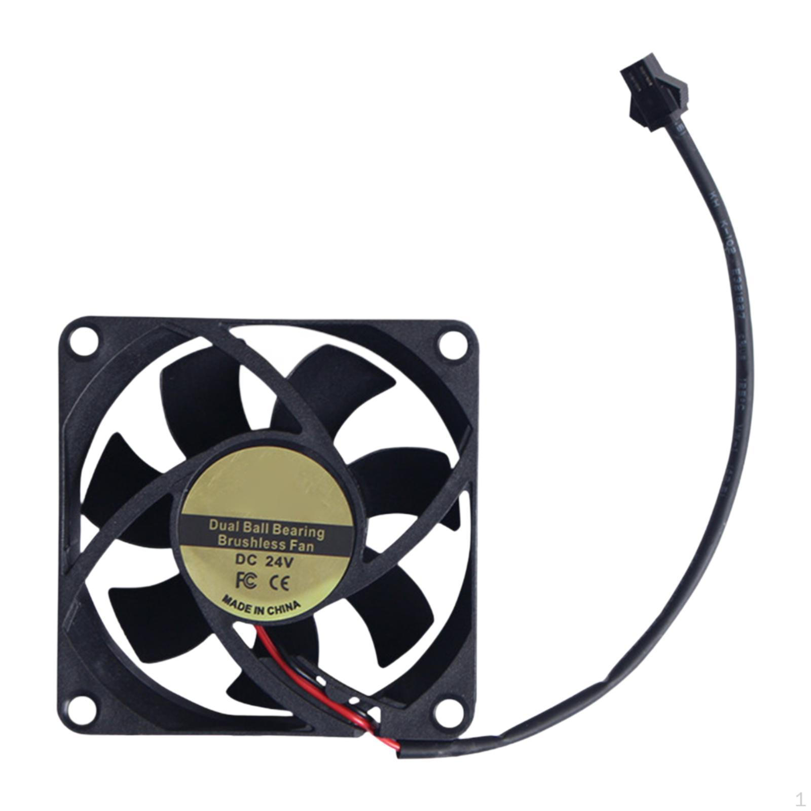 

Бесщеточный вентилятор охлаждения, аксессуар для самостоятельного изготовления, 70x70x25 мм, DC 24 В, радиатор экструдера для Sv07