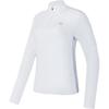 2023 Winter New Simple Knit Long Sleeve Golf Sports Stand Collar Top Women Tops Jade-White A11W345210FWT