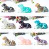 White Crystal Resin Dog Statue With Modern Design For Living Room Decor Gift