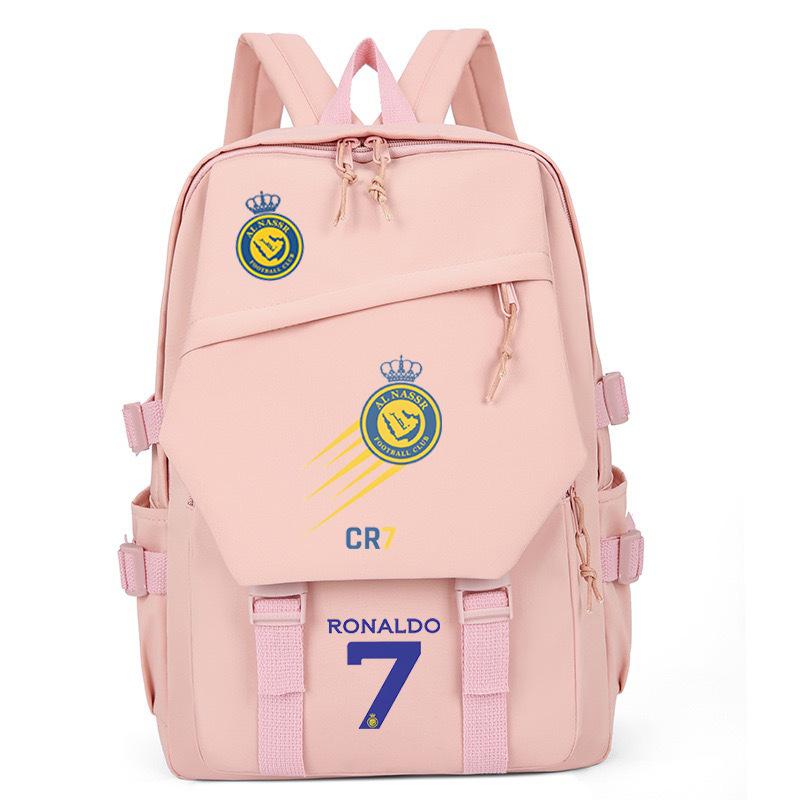 Football Player C Luo Peripheral Printing Trend Schoolbag Junior High School High School Students Large Capacity Spine Backpack
