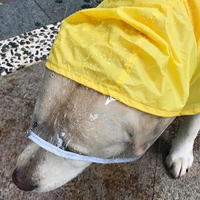 Waterproof Raincoat Dog Vest Rainy Dog Costumes Cover Dog Clothes with Hat Dog Hooded Raincoat Rain Resistant Dustproof
