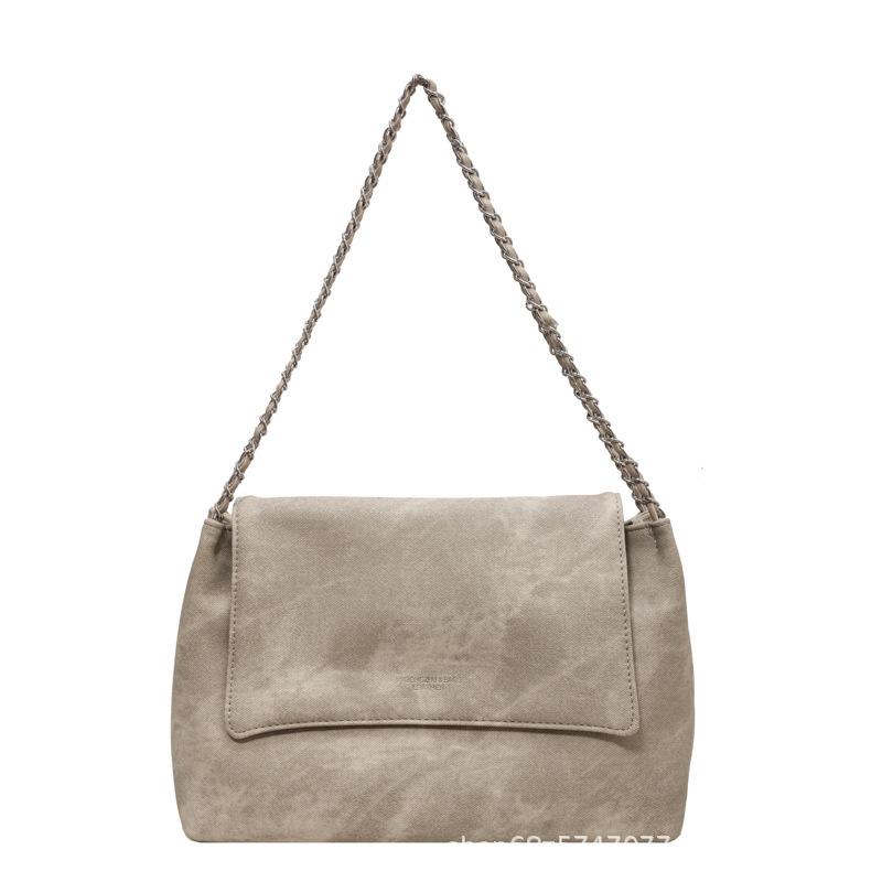 Foreign style versatile chain shoulder bag autumn and winter retro large-capacity denim bag women's 2025 new casual big bag